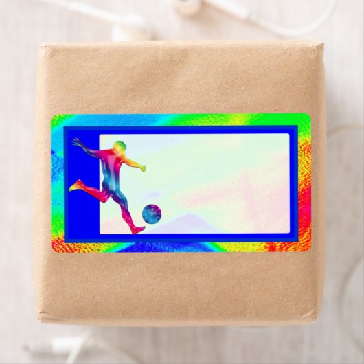 Verzendlabel Voettekst Voetbal (Insitu)