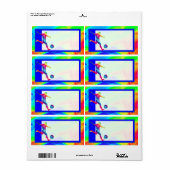 Verzendlabel Voettekst Voetbal (Full Sheet)