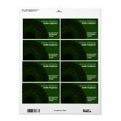 Verzendlabel voor audio-ingenieur (Full Sheet)