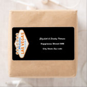 Verzendlabel voor bruiloft in Las Vegas-teken (Insitu)