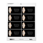 Verzendlabel voor bruiloft in Las Vegas-teken (Full Sheet)