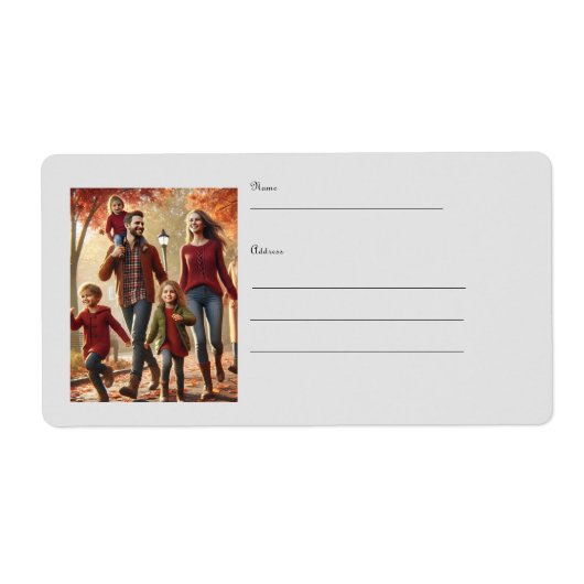 Verzendlabel voor gezin (Voorkant)