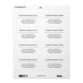 Verzendlabel voor grote bedrijven (Full Sheet)