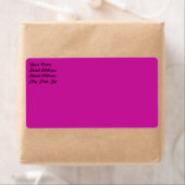 Verzendlabel voor hot-roze verzending (Insitu)