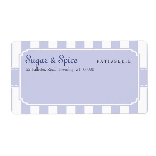 Verzendlabel voor pasta's (Voorkant)