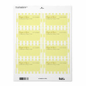 Verzendlabel voor pasta's (Full Sheet)