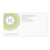 Verzendlabel voor siermonogram (Voorkant)