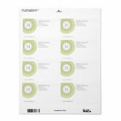 Verzendlabel voor siermonogram (Full Sheet)