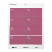 Verzendlabel wijzigen (Full Sheet)