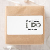 Verzendlabels Bewaar de uitnodiging voor de datum Etiket (Insitu)