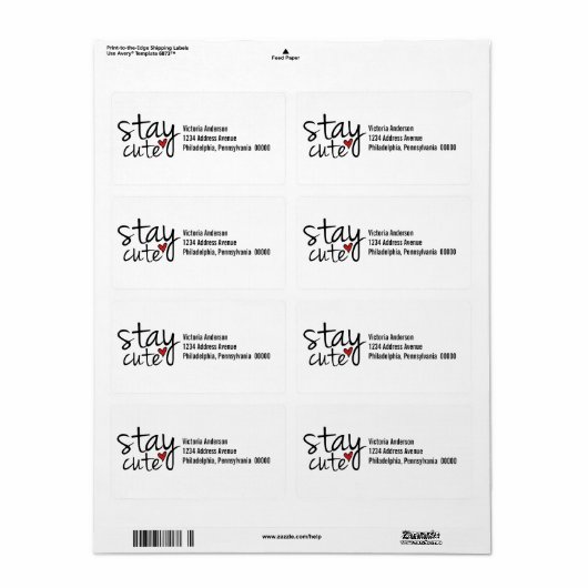 Verzendlabels blijven gebruiken etiket (Full Sheet)