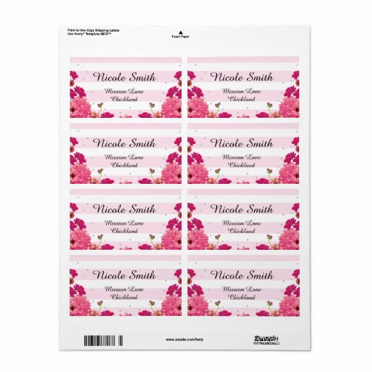 Verzendlabels Etiket (Full Sheet)