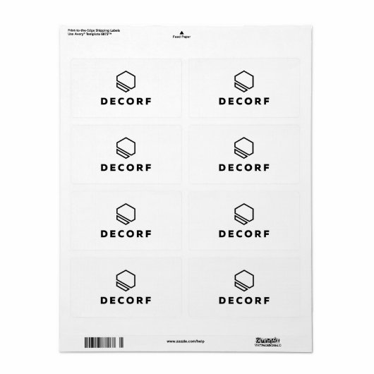 Verzendlabels Etiket (Full Sheet)