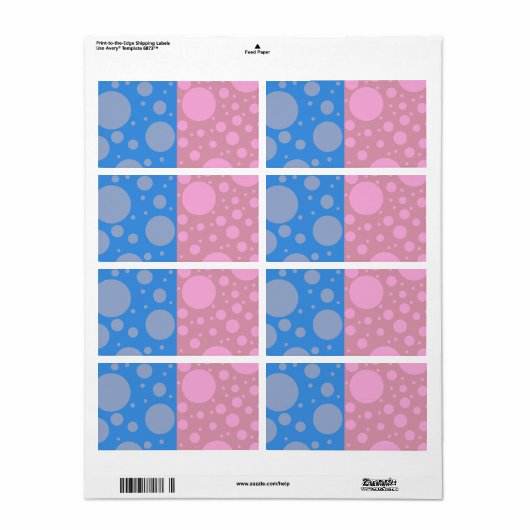 Verzendlabels Etiket (Full Sheet)