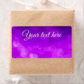 Verzendlabels met paarse, violette bokeh etiket (Insitu)