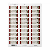 Verzendlabels -  Peacock 6 Etiket (Full Sheet)