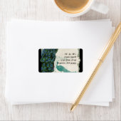 Verzendlabels -  Peacock & Feathers 5 Etiket (Insitu)