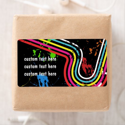 Verzendlabels voor 80 partijen Retro Favor Sticker (Insitu)