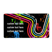 Verzendlabels voor 80 partijen Retro Favor Sticker (Voorkant)