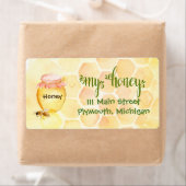 Verzendlabels voor bijenhoning etiket (Insitu)