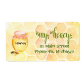 Verzendlabels voor bijenhoning etiket (Voorkant)