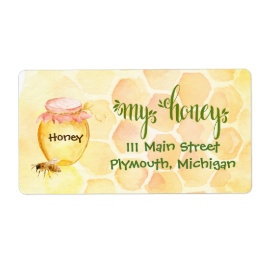 Verzendlabels voor bijenhoning etiket