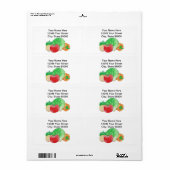 Verzendlabels voor verse producten etiket (Full Sheet)