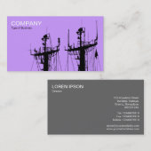 Verzendmasten - Lila Visitekaartje (Voorkant / Achterkant)