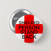 Verzendpersoonsidentiteitskaart Ronde Button 5,7 Cm (Voorkant /achterkant)