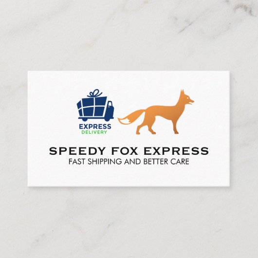 Verzendpictogram | Leveringsdiensten Visitekaartje (Voorkant)