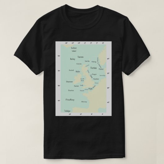 Verzendprognosekleuren T-shirt (Design voorkant)