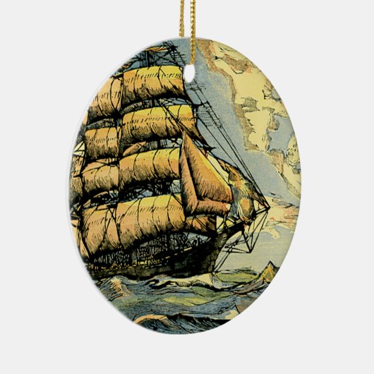 Verzendschepen Keramisch Ornament (Rechts)