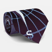 Verzendschepen met middernacht Nautical Compass Sa Stropdas (Opgerold)