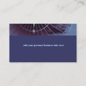 Verzendschepen met middernacht Nautical Compass Sa Visitekaartje (Achterkant)