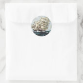 Verzendschepen Ronde Sticker (Tas)