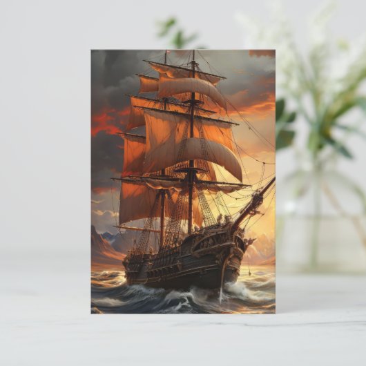 Verzendschip Kaart (Staand voorkant)