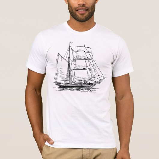 Verzendschip T-shirt (Voorkant)