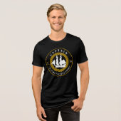 Verzendschip Tri-Blend Shirt (Voorkant volledig)