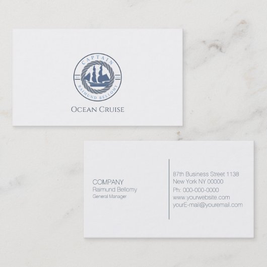 Verzendschip Visitekaartje (Voorkant / Achterkant)