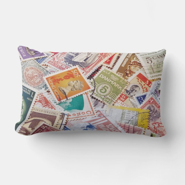 Verzendstamp Pillow Kussen (Voorkant)