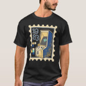 Verzendstempel met computer Game Slot Machine 1983 T-shirt (Voorkant)