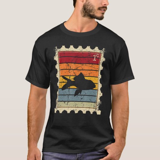 Verzendstempel met zonnevis t-shirt (Voorkant)