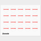 Verzendstempel Ronde Sticker (Vel)