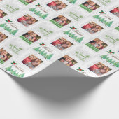 Verzendstempels Aangepaste foto Cadeaupapier (Hoek)