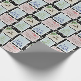 Verzendstempels - Gepersonaliseerde kerstboom Cadeaupapier