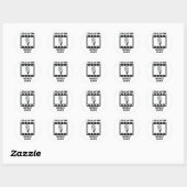 Verzendstunts Ronde Sticker (Vel)
