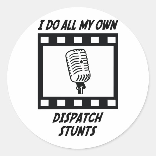 Verzendstunts Ronde Sticker (Voorkant)