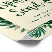 Verzendteken voor Tropische Pas getrouwd met oliev Poster (Hoek)