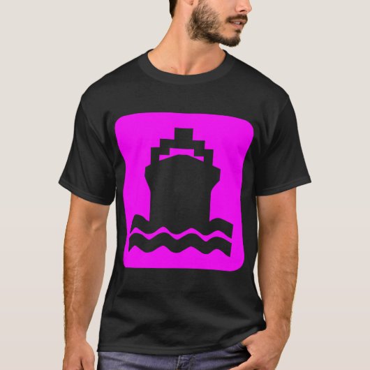Verzendvorm - magenta t-shirt (Voorkant)