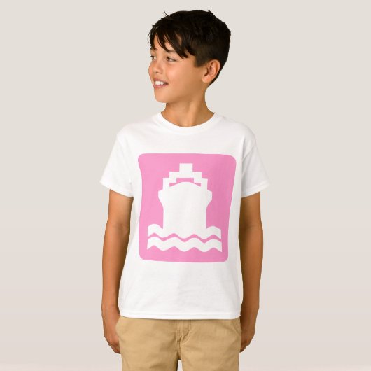 Verzendvorm - Roze T-shirt (Voorkant volledig)